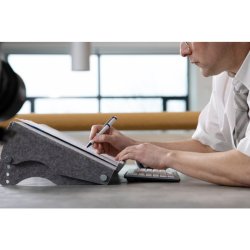 BakkerElkhuizen Q-doc 515 Dokumentholder - justerbar - 495x295mm - gr PET-felt