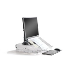 BakkerElkhuizen Q-doc 515 Dokumentholder - justerbar - 515x290mm - Transparent akryl