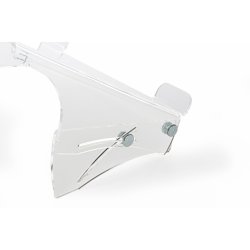 BakkerElkhuizen Q-note 350 Laptop Stand - 11-20" - Transparent bredygtig akryl