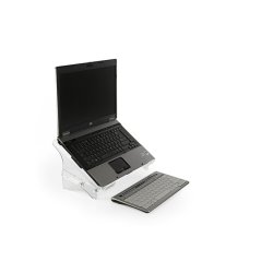 BakkerElkhuizen Q-note 350 Laptop Stand - 11-20" - Transparent bredygtig akryl