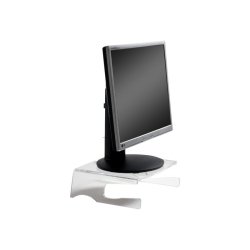 BakkerElkhuizen Q-riser 100 monitor stand - 10-30" - Transparent akryl