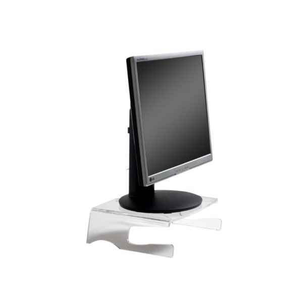 BakkerElkhuizen Q-riser 100 monitor stand - 10-30" - Transparent akryl