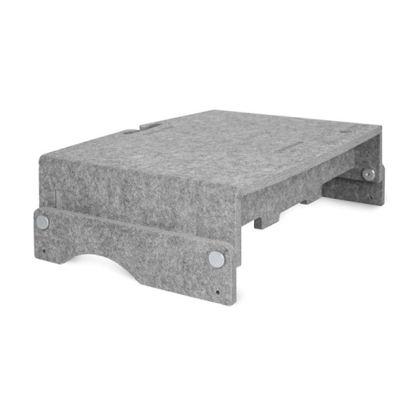 BakkerElkhuizen Q-riser 110 monitor stand - 10-30" - hjdejusterbar - gr PET-felt