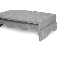 BakkerElkhuizen Q-riser 110 monitor stand - 10-30" - hjdejusterbar - gr PET-felt