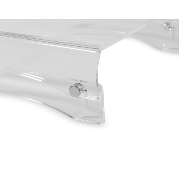 BakkerElkhuizen Q-riser 110 monitor stand - 10-30" - hjdejusterbar - Transparent bredygtigt akryl