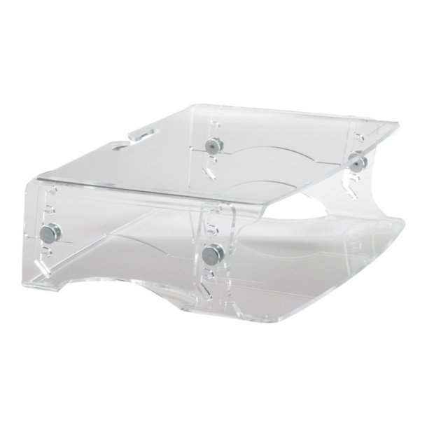 BakkerElkhuizen Q-riser 130 monitor stand - 10-30" - hjdejusterbar - Transparent akryl