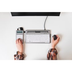 BakkerElkhuizen S-board 840 - Numerisk tastatur - lydls - kablet - slv