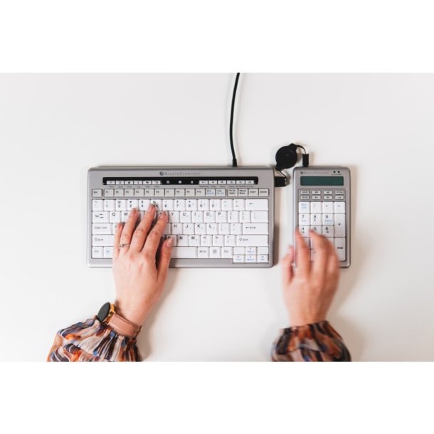 BakkerElkhuizen S-board 840 - Numerisk tastatur - lydls - kablet - slv