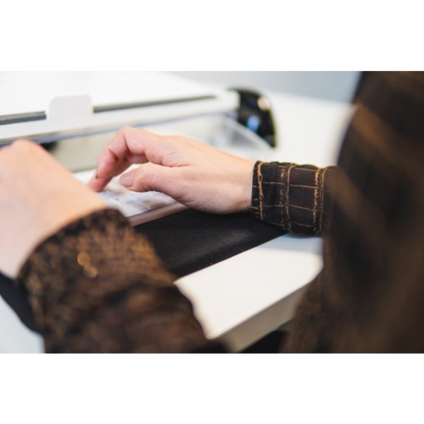 BakkerElkhuizen Trapezium Ergo hndledsttte - kompakt - 80x330mm - sort