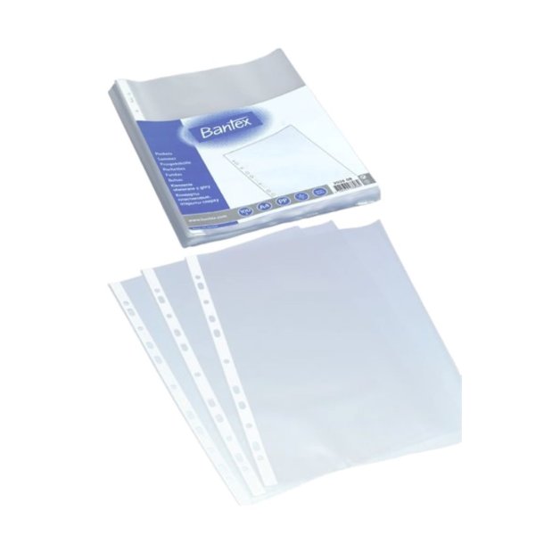 Bantex plastlommer A4 - 40my - copysafe - syrefri - 100 stk.