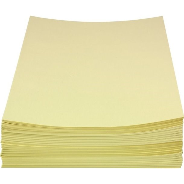 Bantex Konceptpapir ulinjeret - Gul - A3 fold til A4 - 250 ark