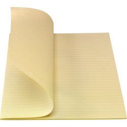 Bantex Konceptpapir linjeret - Gul - A3 fold til A4 - 250 ark