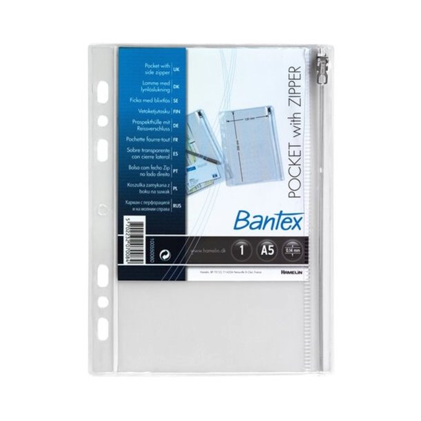 Bantex Universal lynlslomme - 12x20cm - klar - 1 stk.