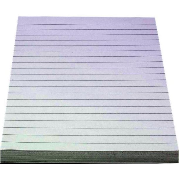 Bantex telefonblok - A5 - linjeret - uhullet - toplimet - 100 ark - 60g