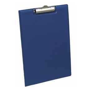Bantex Clipboard A4 med forside i bl� - lomme og penneholder