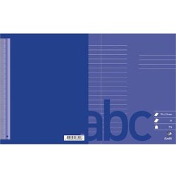 Bantex Skoleh�fte - 17x21 cm linjeret - 20 linjer - 32 blade - M�rk Lilla - Ecolabel