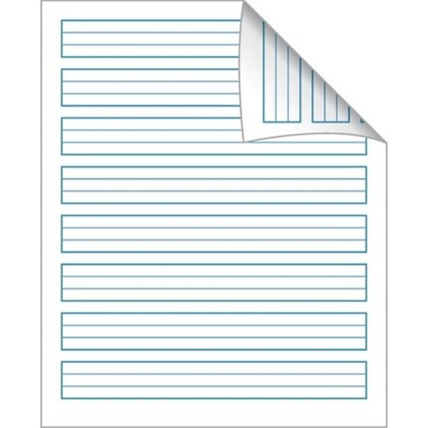 Bantex Skoleh�fte - 17x21 cm linjeret - 24 linjer - 32 blade - Koboltbl� - Ecolabel