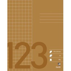 Bantex regneh�fte - 17x21 cm ternet - 10x10mm kvadreret - 32 blade - brun - Ecolabel
