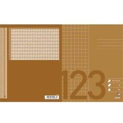 Bantex regneh�fte - 17x21 cm ternet - 10x10mm kvadreret - 32 blade - brun - Ecolabel