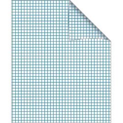 Bantex regneh�fte - 17x21 cm ternet - 5x5mm kvadreret - 32 blade - gr�sgr�n - Ecolabel