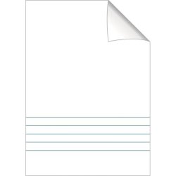 Bantex Skoleh�fte - A4 - 5 linjer/blank - 16 blade - Beige - Ecolabel