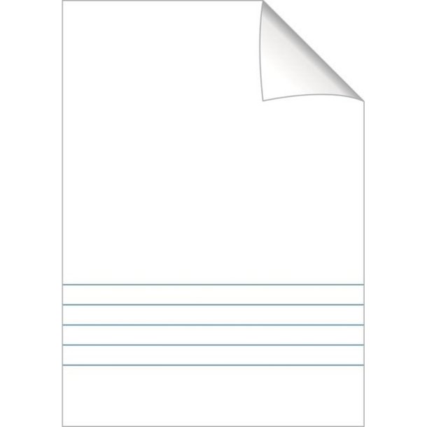 Bantex Skoleh�fte - A4 - 5 linjer/blank - 16 blade - Beige - Ecolabel