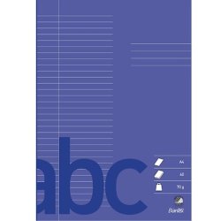 Bantex Skoleh�fte - A4 linjeret - 32 linjer - 40 blade - M�rk Lilla - Ecolabel