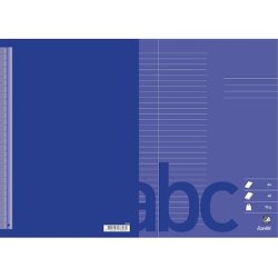 Bantex Skoleh�fte - A4 linjeret - 32 linjer - 40 blade - M�rk Lilla - Ecolabel