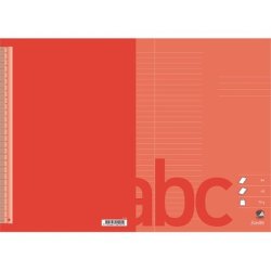 Bantex Skoleh�fte - A4 linjeret - 32 linjer - 40 blade - R�d - Ecolabel