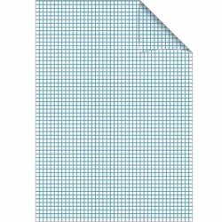 Bantex Skoleh�fte - A4 ternet - 5x5mm kvadreret - 40 blade - gr�sgr�n - Ecolabel