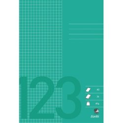 Bantex regneh�fte - A5 ternet - 5x5mm kvadreret - 24 blade - gr�sgr�n - Ecolabel
