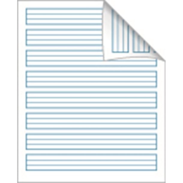 Bantex Skolehfte - 17x21 cm linjeret - 24 linjer - 32 blade - Koboltbl - Ecolabel