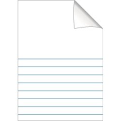 Bantex Skolehfte - 17x21 cm linjeret - 7 linjer - 32 blade - pink - Ecolabel