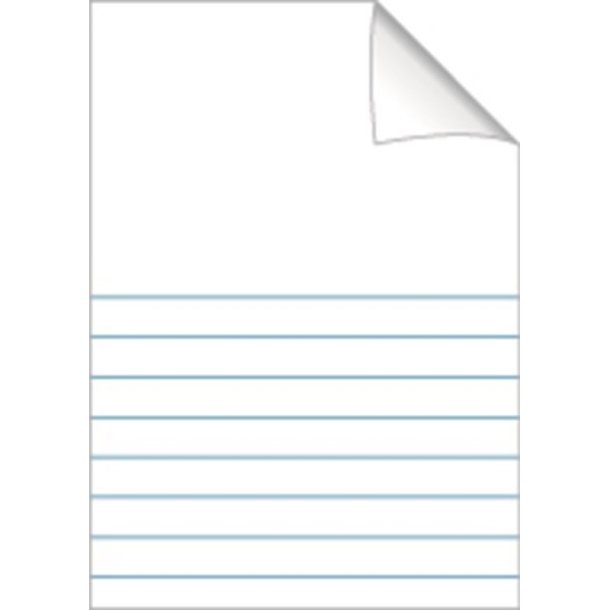 Bantex Skolehfte - 17x21 cm linjeret - 7 linjer - 32 blade - pink - Ecolabel