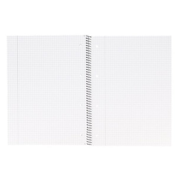 Bantex Kollegieblok - A5 ternet - Kvadreret sider med 2 huller - 70 arks blok med spiralryg