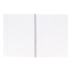 Bantex Kollegieblok - A5 linieret - 70 ark Linjeret sider - Recycled blok med spiralryg