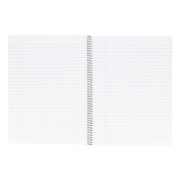 Bantex Kollegieblok - A5 linieret - 70 ark Linjeret sider - Recycled blok med spiralryg
