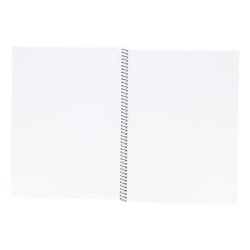 Bantex kollegieblok - A4 ulinieret - Blanke sider uden huller - 70 arks blok med spiralryg