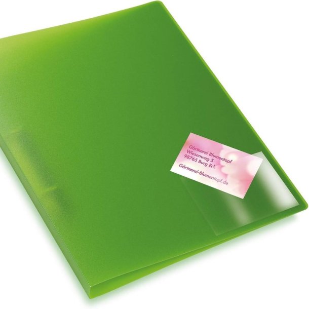 Herma Visitkort plastlommer - 100 stk. permanent selvklbende