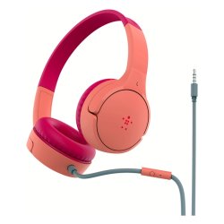 Belkin Headset - SoundForm Mini - Ledningsfrt - Opkald/Musik/Sport/Hverdag - Headset - Lyserd