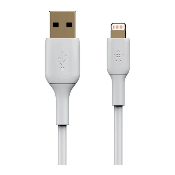 Belkin Lightning kabler - 1 m - USB A - Hanstik - Hanstik - Hvid