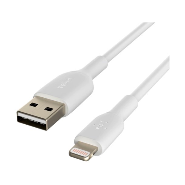 Belkin Lightning kabler - 2 m - USB A - Hanstik - Hanstik - Hvid