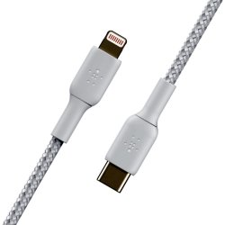 Belkin Lightning kabler - 1 m - USB C - Hanstik - Hanstik - Hvid