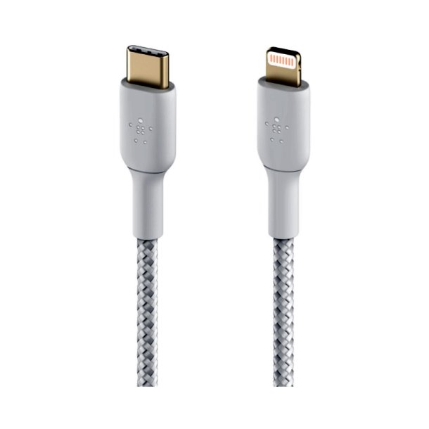 Belkin Lightning kabler - 1 m - USB C - Hanstik - Hanstik - Hvid
