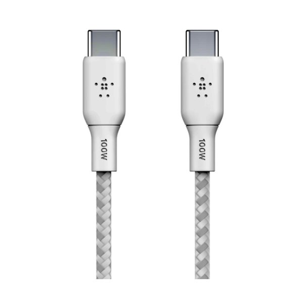 Belkin USB-C kabel - 3 m - USB C - USB C - USB 2.0 - 480 Mbit/s - Hvid