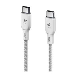 Belkin USB-C kabel - 3 m - USB C - USB C - USB 2.0 - 480 Mbit/s - Hvid