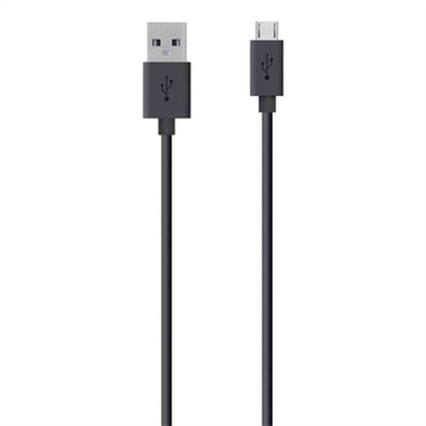 Belkin USB A - Micro-USB - 2m - USB A - Micro-USB B - USB 2.0 - Hanstik/Hanstik - Sort