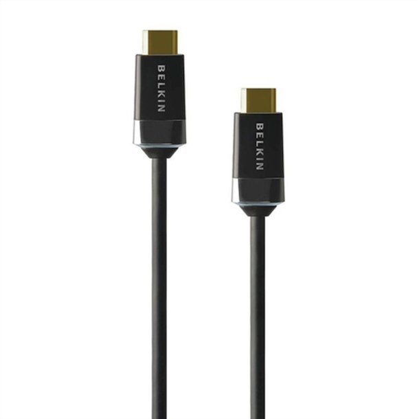 Belkin HDMI-kabel - High Speed - 2 m - HDMI Type A (Standard) - HDMI Type A (Standard) - Sort