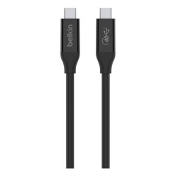 Belkin USB-C kabel - 0,8 m - USB C - USB C - USB4 Gen 3x2 - 40000 Mbit/s - Sort
