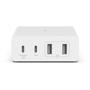Belkin Lader - USB-C/USB-A - 2x USB-C/2x USB-A - Indend�rs - Vekselstr�m - 2 m - Hvid